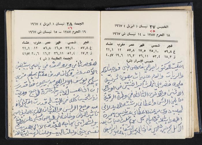 دفتر يوميات فندي مهنا، البقعية- الجليل الأعلى، 1967-1968