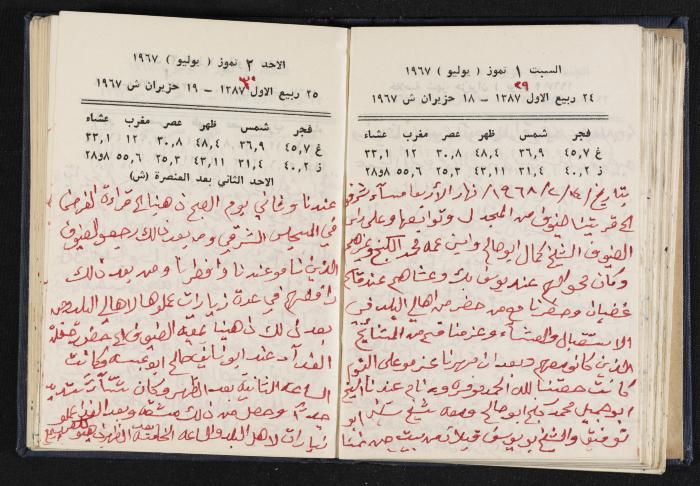 دفتر يوميات فندي مهنا، البقعية- الجليل الأعلى، 1967-1968