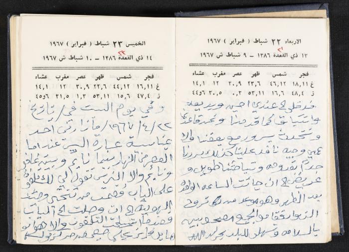 دفتر يوميات فندي مهنا، البقعية- الجليل الأعلى، 1967-1968