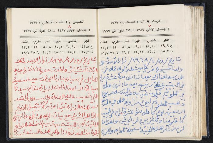 دفتر يوميات فندي مهنا، البقعية- الجليل الأعلى، 1967-1968