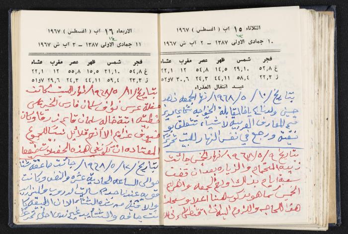 دفتر يوميات فندي مهنا، البقعية- الجليل الأعلى، 1967-1968