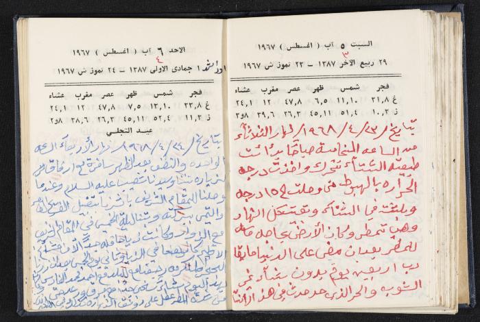 دفتر يوميات فندي مهنا، البقعية- الجليل الأعلى، 1967-1968