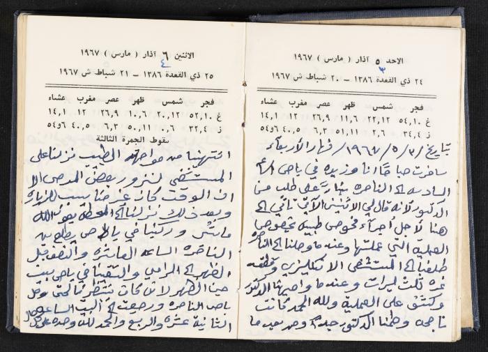 دفتر يوميات فندي مهنا، البقعية- الجليل الأعلى، 1967-1968