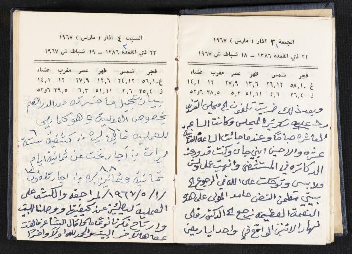 دفتر يوميات فندي مهنا، البقعية- الجليل الأعلى، 1967-1968