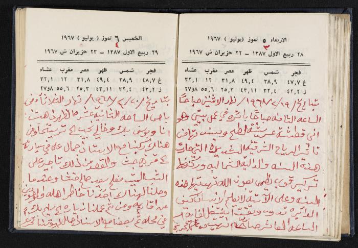 دفتر يوميات فندي مهنا، البقعية- الجليل الأعلى، 1967-1968