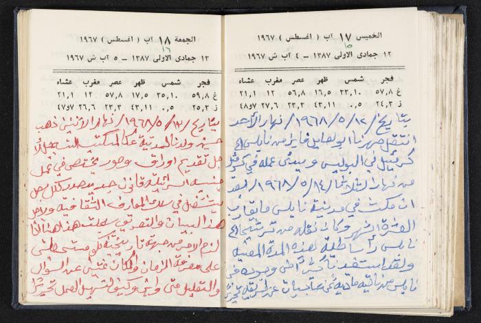 دفتر يوميات فندي مهنا، البقعية- الجليل الأعلى، 1967-1968