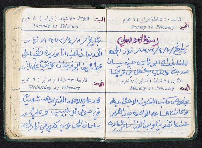 The Diaries of Fandi Mhanna, Buqei'a- Upper Galilee, the First Half of the 1970s 