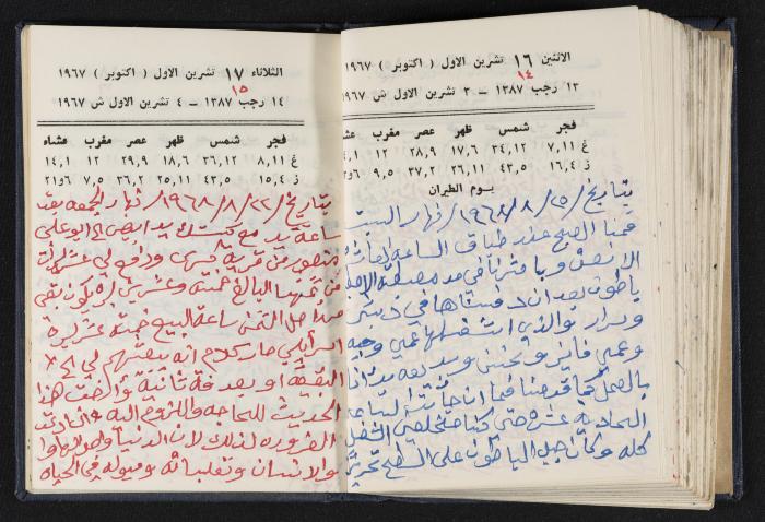 دفتر يوميات فندي مهنا، البقعية- الجليل الأعلى، 1967-1968
