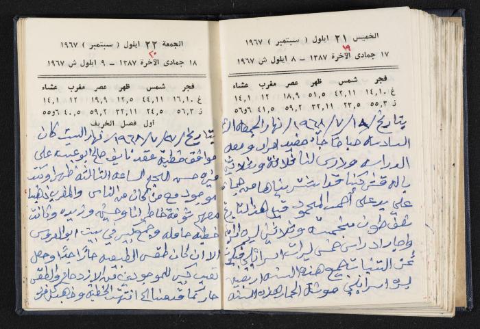 دفتر يوميات فندي مهنا، البقعية- الجليل الأعلى، 1967-1968
