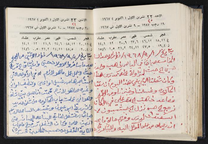 دفتر يوميات فندي مهنا، البقعية- الجليل الأعلى، 1967-1968