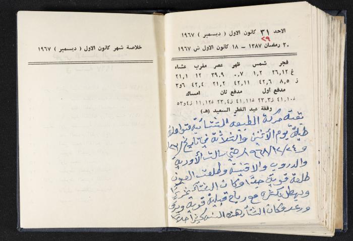 دفتر يوميات فندي مهنا، البقعية- الجليل الأعلى، 1967-1968