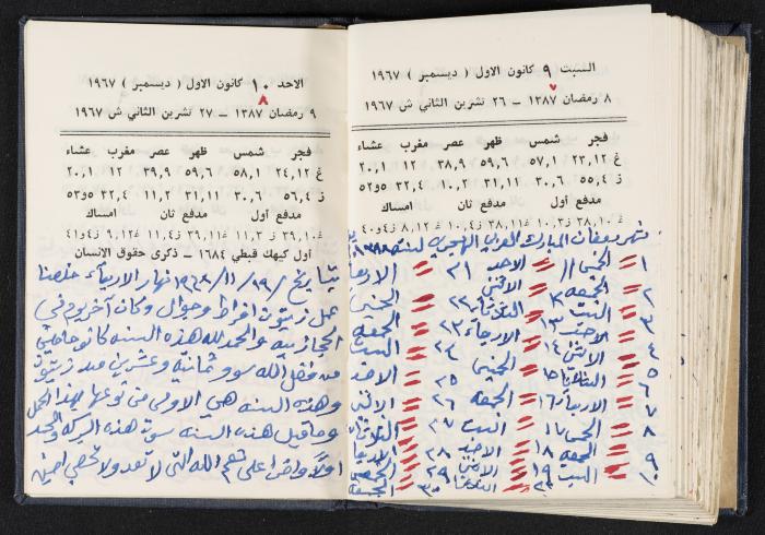دفتر يوميات فندي مهنا، البقعية- الجليل الأعلى، 1967-1968