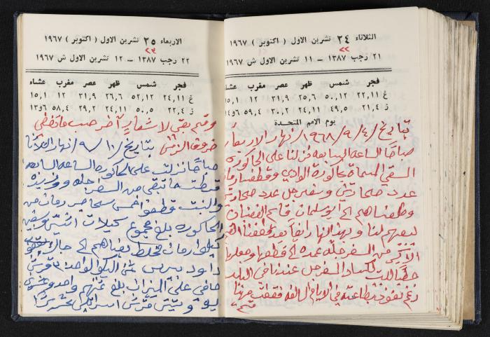 دفتر يوميات فندي مهنا، البقعية- الجليل الأعلى، 1967-1968