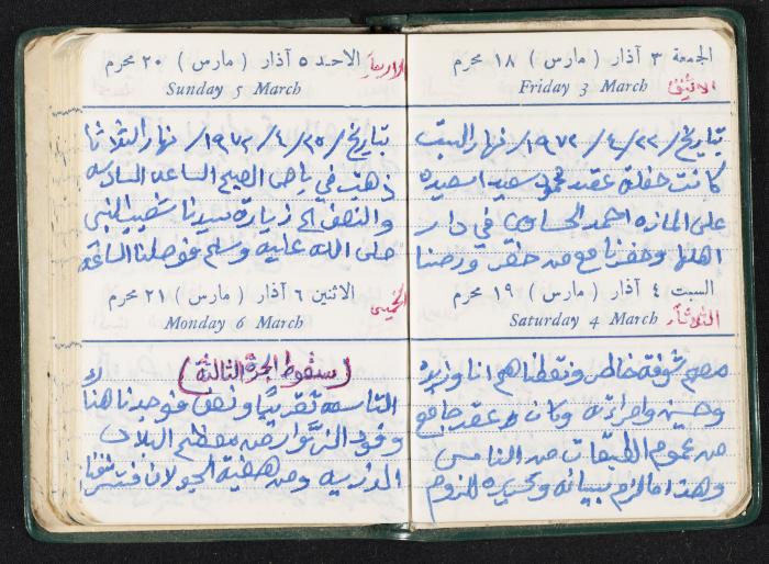 The Diaries of Fandi Mhanna, Buqei'a- Upper Galilee, the First Half of the 1970s 