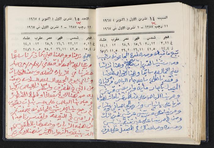 دفتر يوميات فندي مهنا، البقعية- الجليل الأعلى، 1967-1968