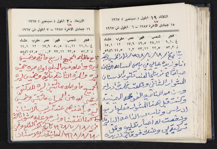 دفتر يوميات فندي مهنا، البقعية- الجليل الأعلى، 1967-1968