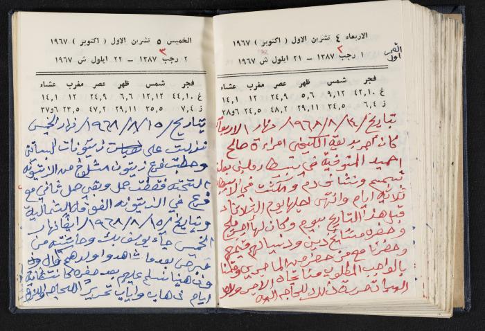دفتر يوميات فندي مهنا، البقعية- الجليل الأعلى، 1967-1968