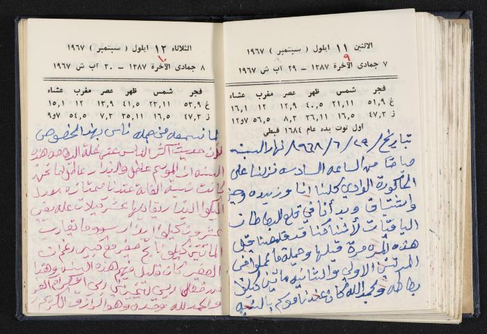 دفتر يوميات فندي مهنا، البقعية- الجليل الأعلى، 1967-1968