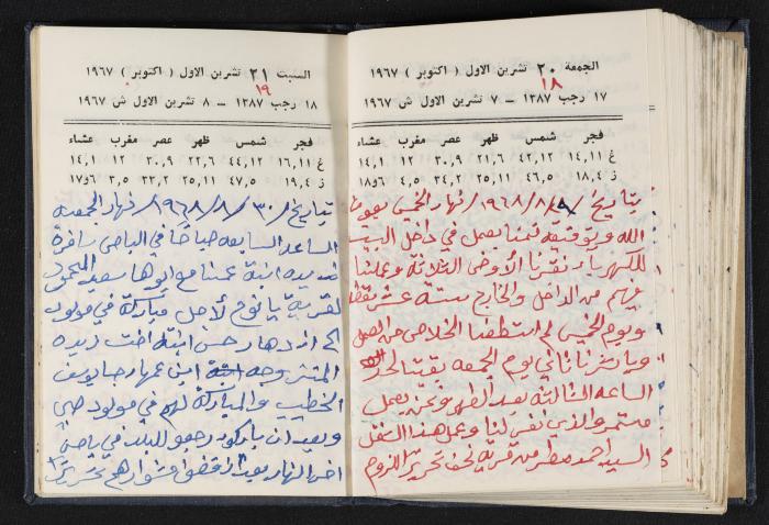 دفتر يوميات فندي مهنا، البقعية- الجليل الأعلى، 1967-1968