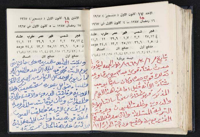 دفتر يوميات فندي مهنا، البقعية- الجليل الأعلى، 1967-1968