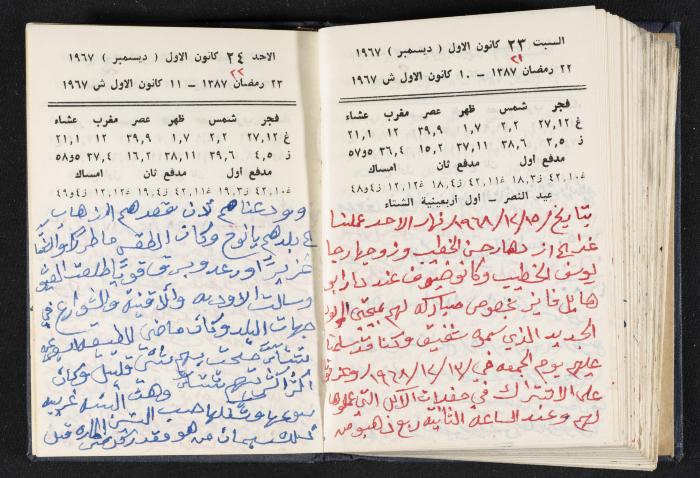 دفتر يوميات فندي مهنا، البقعية- الجليل الأعلى، 1967-1968