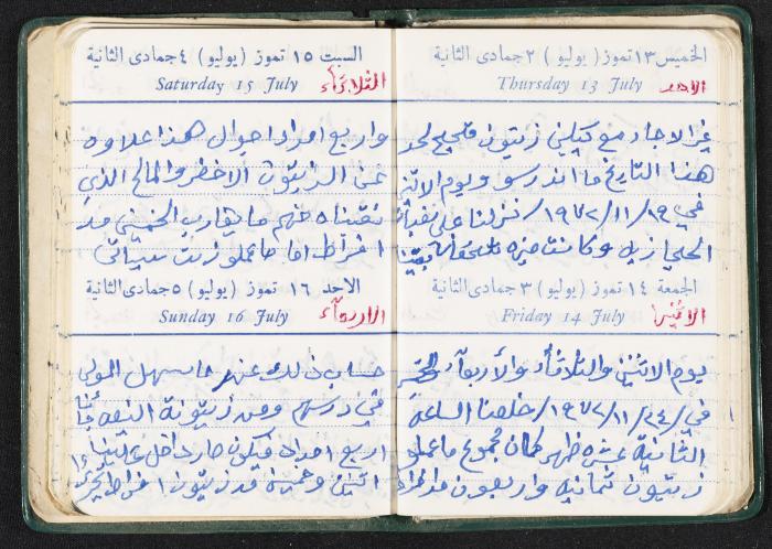 The Diaries of Fandi Mhanna, Buqei'a- Upper Galilee, the First Half of the 1970s 