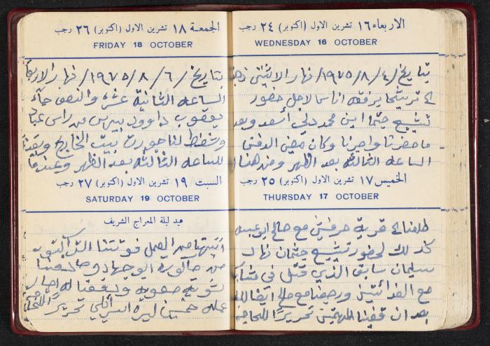 The Diaries of Fandi Mhanna, Buqei'a- Upper Galilee, the First Half of the 1970s
