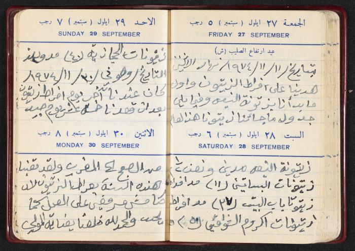 The Diaries of Fandi Mhanna, Buqei'a- Upper Galilee, the First Half of the 1970s