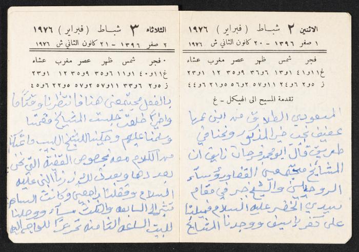 The Diaries of Fandi Mhanna, Buqei'a- Upper Galilee, 1976