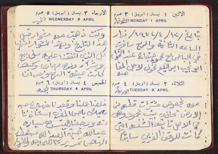 The Diaries of Fandi Mhanna, Buqei'a- Upper Galilee, the First Half of the 1970s