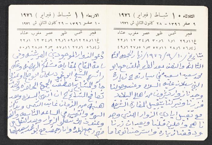 The Diaries of Fandi Mhanna, Buqei'a- Upper Galilee, 1976