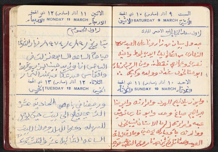 The Diaries of Fandi Mhanna, Buqei'a- Upper Galilee, the First Half of the 1970s