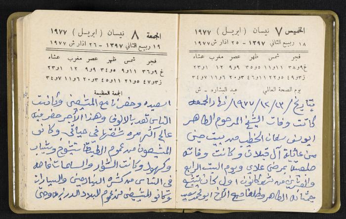 The Diaries of Fandi Mhanna, Buqei'a- Upper Galilee, the Late 1970s and Early 1980s 