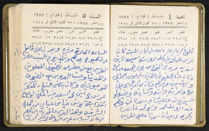 The Diaries of Fandi Mhanna, Buqei'a- Upper Galilee, the Late 1970s and Early 1980s 