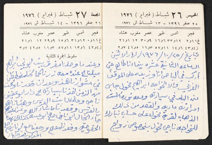 The Diaries of Fandi Mhanna, Buqei'a- Upper Galilee, 1976