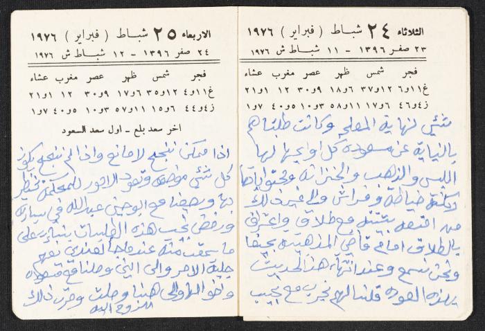 The Diaries of Fandi Mhanna, Buqei'a- Upper Galilee, 1976