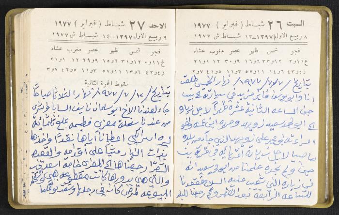 The Diaries of Fandi Mhanna, Buqei'a- Upper Galilee, the Late 1970s and Early 1980s 