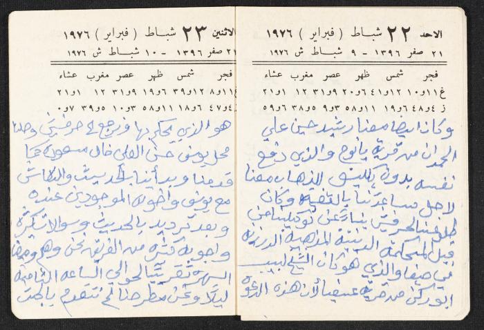 The Diaries of Fandi Mhanna, Buqei'a- Upper Galilee, 1976