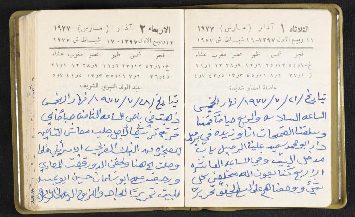 The Diaries of Fandi Mhanna, Buqei'a- Upper Galilee, the Late 1970s and Early 1980s 