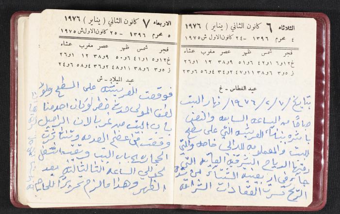 The Diaries of Fandi Mhanna, Buqei'a- Upper Galilee, 1976