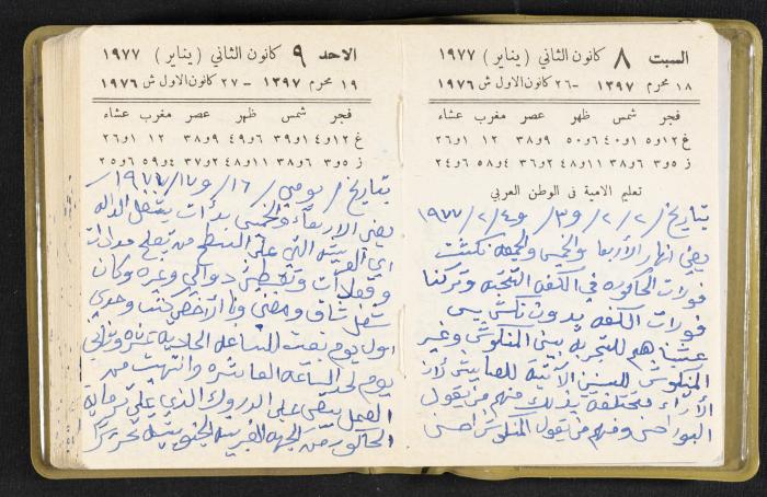The Diaries of Fandi Mhanna, Buqei'a- Upper Galilee, the Late 1970s and Early 1980s 