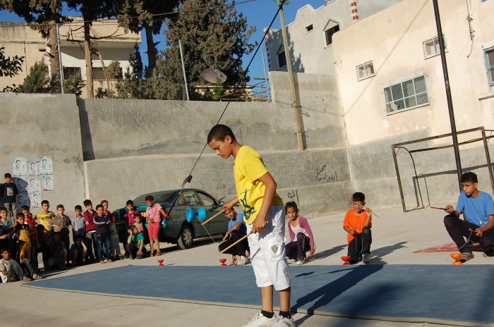 A Glimpse of an Open Day Held by the Palestinian Circus School in Far'a Palestinian Refugee Camp