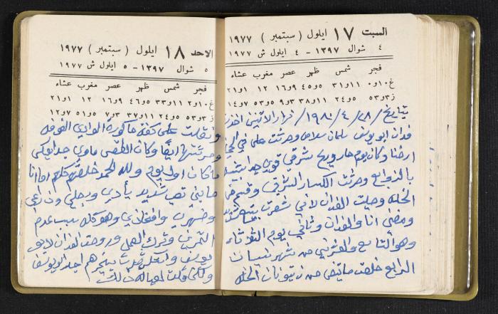 The Diaries of Fandi Mhanna, Buqei'a- Upper Galilee, the Late 1970s and Early 1980s 
