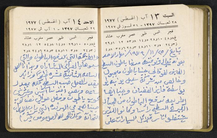 The Diaries of Fandi Mhanna, Buqei'a- Upper Galilee, the Late 1970s and Early 1980s 