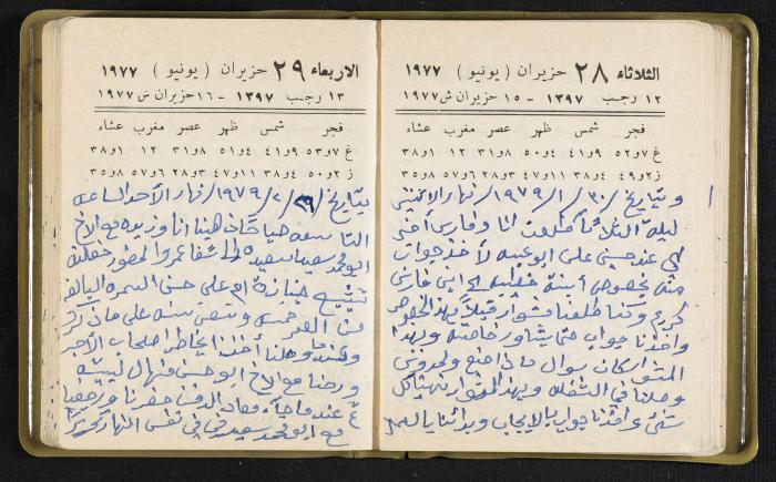 The Diaries of Fandi Mhanna, Buqei'a- Upper Galilee, the Late 1970s and Early 1980s 