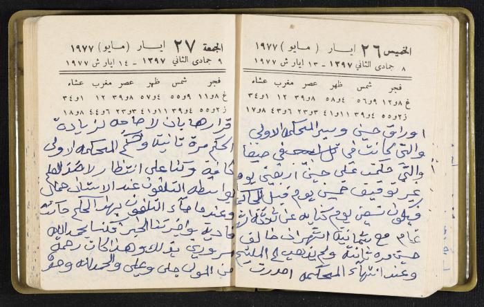 The Diaries of Fandi Mhanna, Buqei'a- Upper Galilee, the Late 1970s and Early 1980s 
