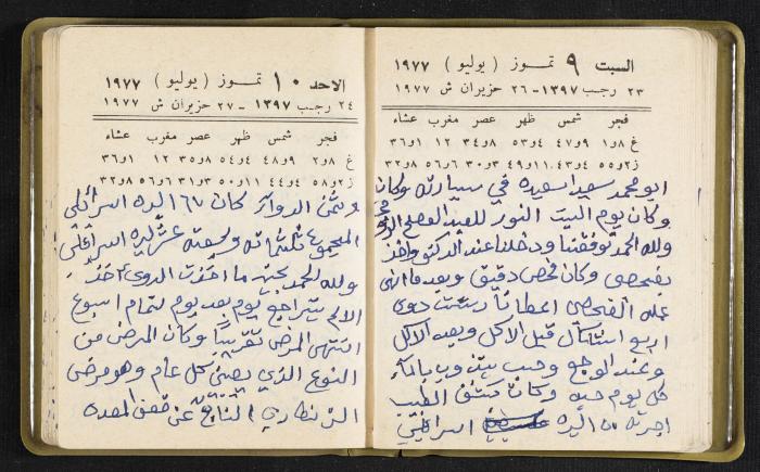 The Diaries of Fandi Mhanna, Buqei'a- Upper Galilee, the Late 1970s and Early 1980s 