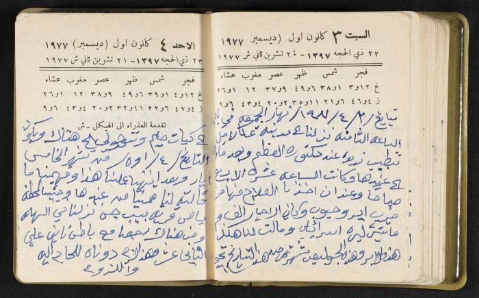 The Diaries of Fandi Mhanna, Buqei'a- Upper Galilee, the Late 1970s and Early 1980s 
