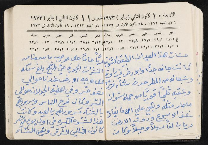 دفتر يوميات فندي مهنا، البقيعة- الجليل الأعلى، 1973 و1981-1983