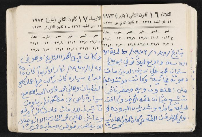 دفتر يوميات فندي مهنا، البقيعة- الجليل الأعلى، 1973 و1981-1983